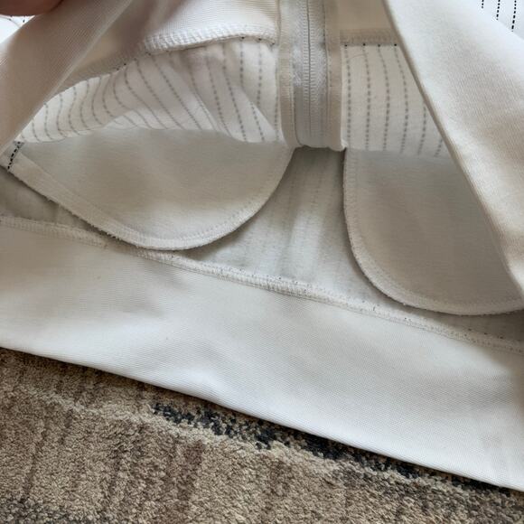 Men's Vintage Y2k Avirex White Pinstriped Zip Up Sweatshirt Jacket Sz 2XL XXL - Picture 5 of 7